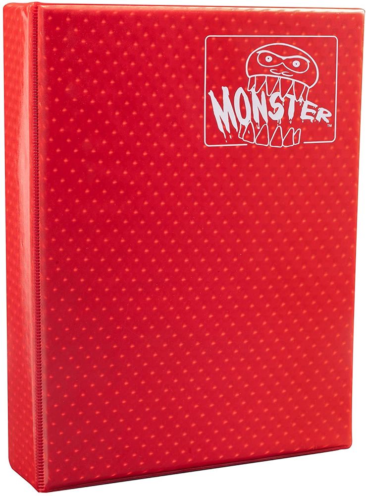 Monster 9-Pocket Binder Holofoil Red Supplies Monster Protectors