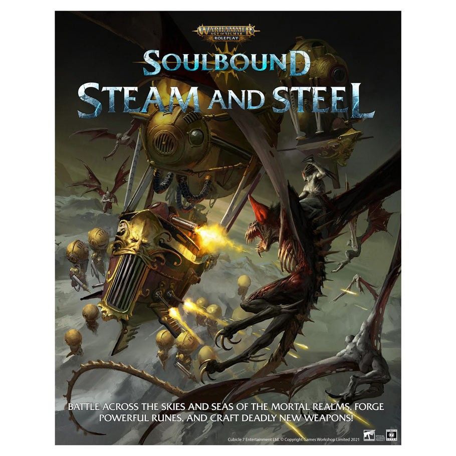 Warhammer Age of Sigmar RPG Soulbound Steam and Steel Role Playing Games Cubicle 7 Entertainment   