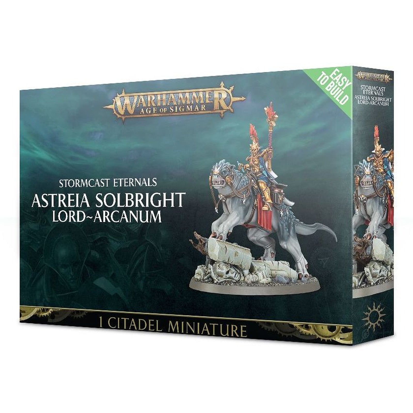 Age of Sigmar Easy to Build Stormcast Eternals: Astreia Solbright, Lord-Arcanum Miniatures Games Workshop   