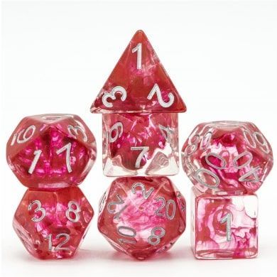 Foam Brain 7ct Polyhedral Dice Set Blood in the Water Dice Foam Brain Games