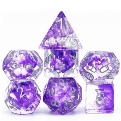 Foam Brain 7ct Polyhedral Dice Set Royal Air Dice Foam Brain Games