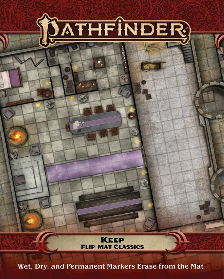Pathfinder Flip-Mat Classics Keep RPG Maps Paizo   