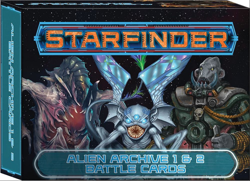 Starfinder Alien Archive 1 & 2 Battle Cards Supplies Paizo