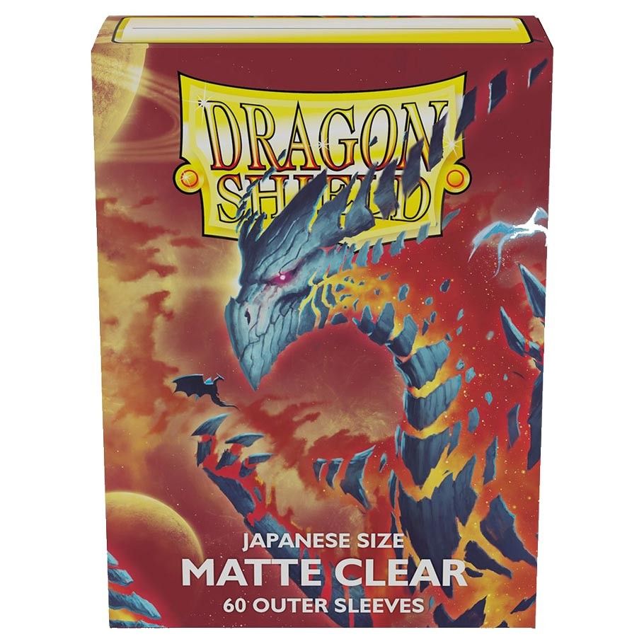 Dragon Shields JPN Outer Sleeves Clear Matte 60ct (13352) Supplies Arcane Tinmen   