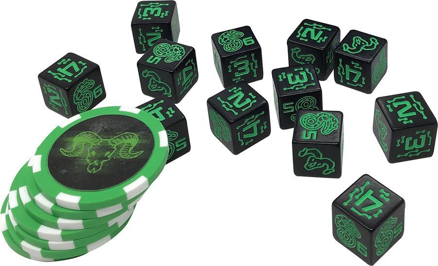 Shadowrun Green Dice & Edge Tok  Catalyst Game Labs   