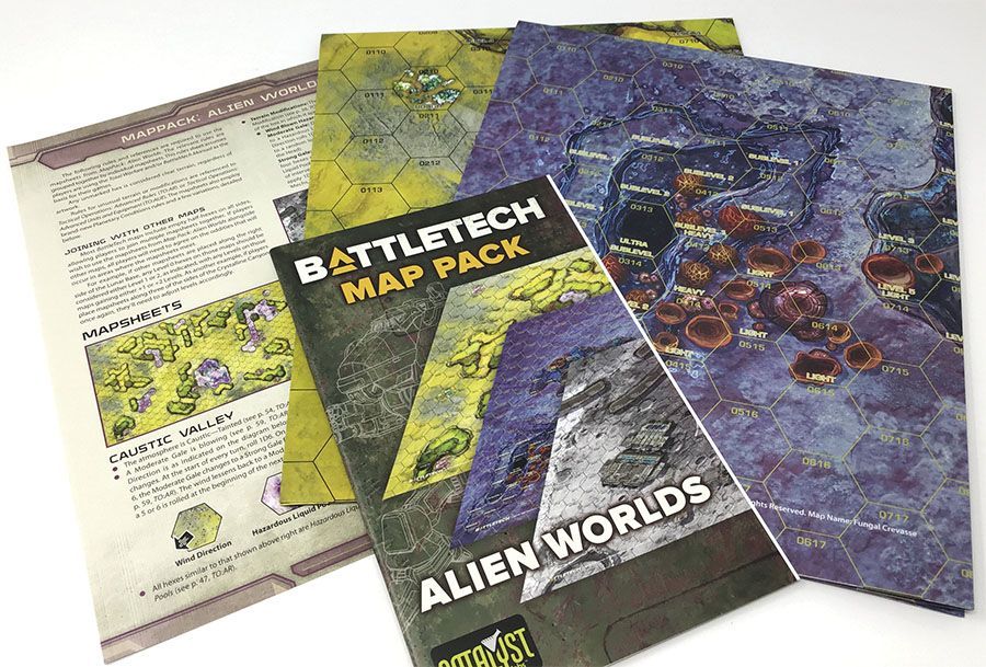 BattleTech Map Pack Alien World RPG Maps Catalyst Game Labs   