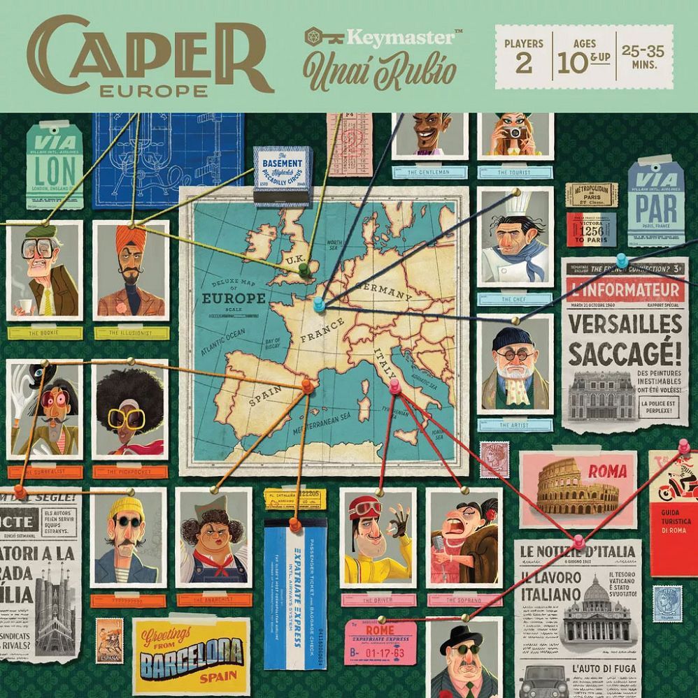 Caper Europe Retail Edition Board Games Keymaster Games