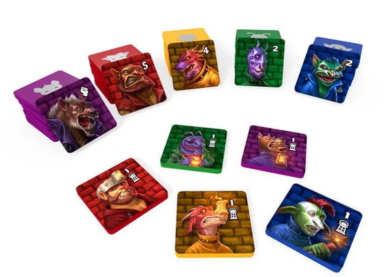 Lockup Plastic Crew Tile Set Supplies Thunderworks Games