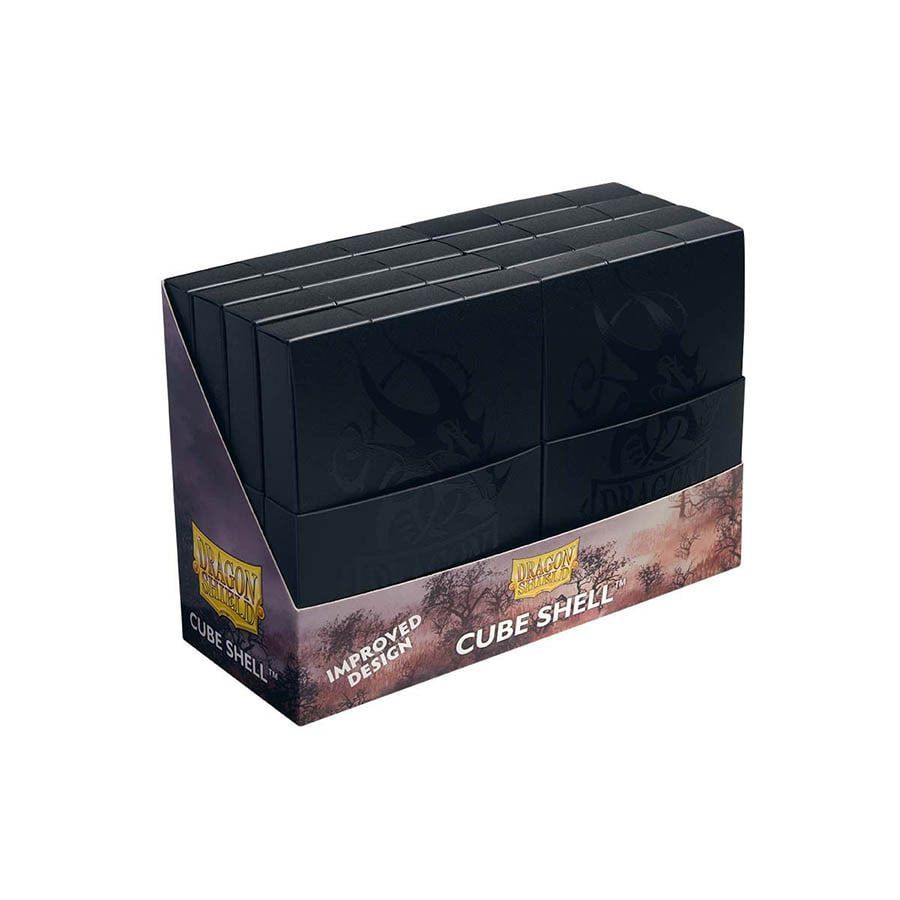 Dragon Shield 8ct Cube Shell Deck Boxes Shadow Black (30524) Supplies Arcane Tinmen