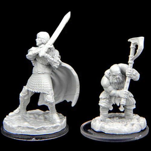 Critical Role Unpainted Miniatures Westruun Militia Swordsman & Kraghammer Axeman (90471) Miniatures WizKids   