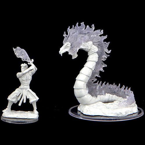 Critical Role Unpainted Miniatures Ashari Firetamer & Inferno Serpent (90476) Miniatures WizKids