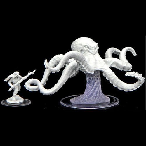 Critical Role Unpainted Miniatures Ashari Waverider & Octopus (90477) Miniatures WizKids