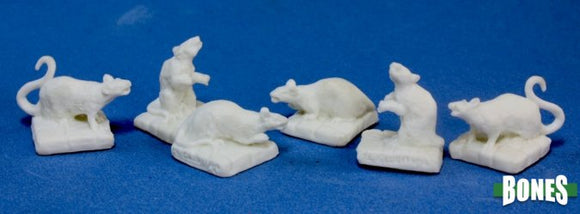 Reaper Miniatures Bones Rats (6) (77016) Home page Other   