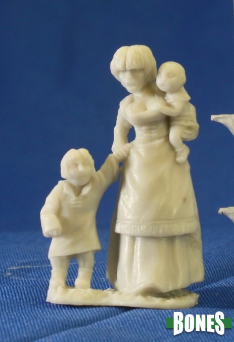Reaper Miniatures Bones Townsfolk Mom & Kids (77087) Home page Other   