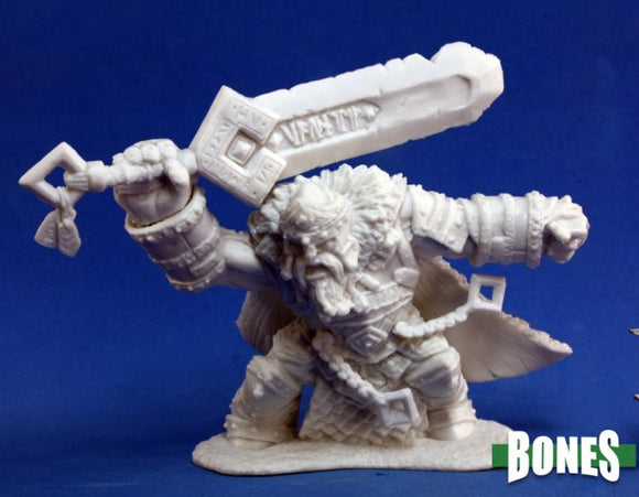 Reaper Miniatures Bones Skorg Ironskull, Fire Giant King (77101) Home page Reaper Miniatures   