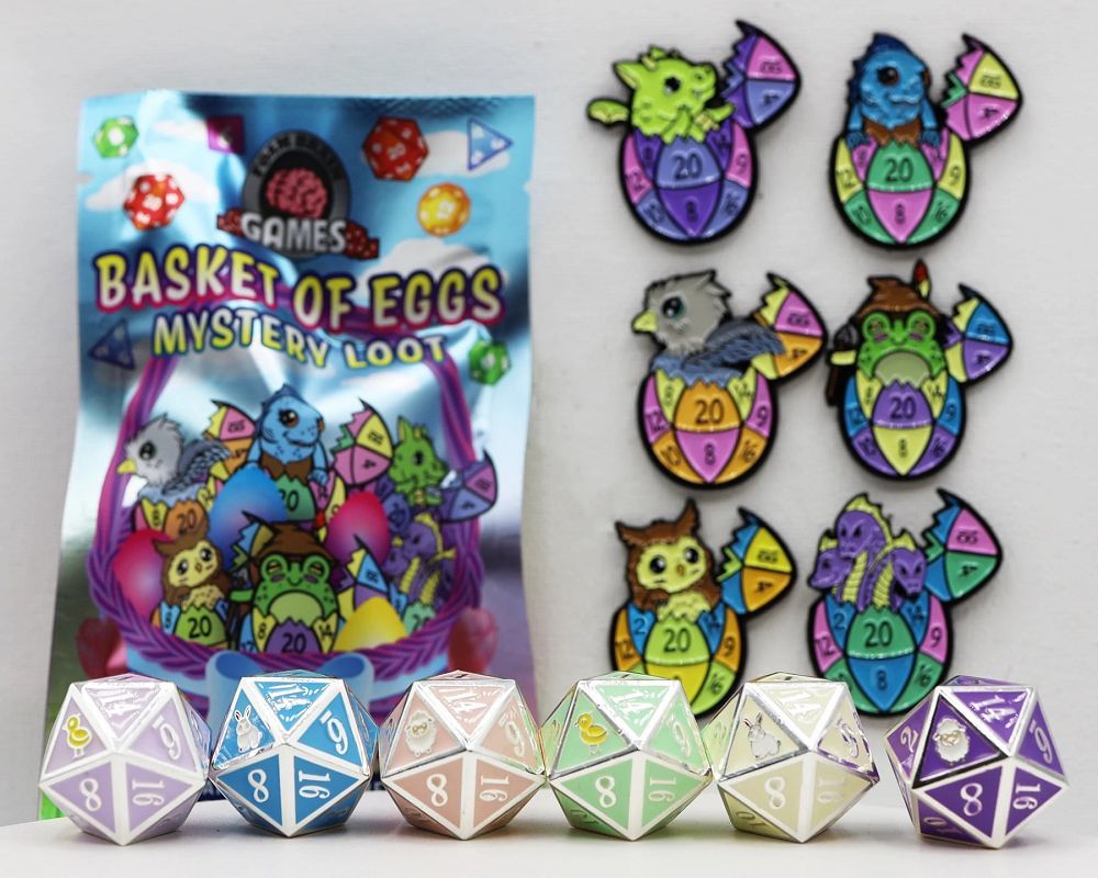 Mystery Loot Basket of Eggs  Foam Brain Games   