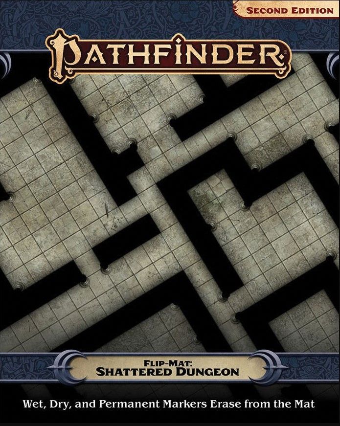 Pathfinder RPG Flip-Mat Shattered Dungeon RPG Maps Paizo   