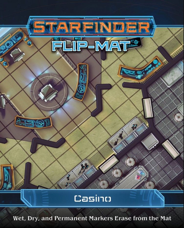 Starfinder Flip Mat Casino RPG Maps Paizo   