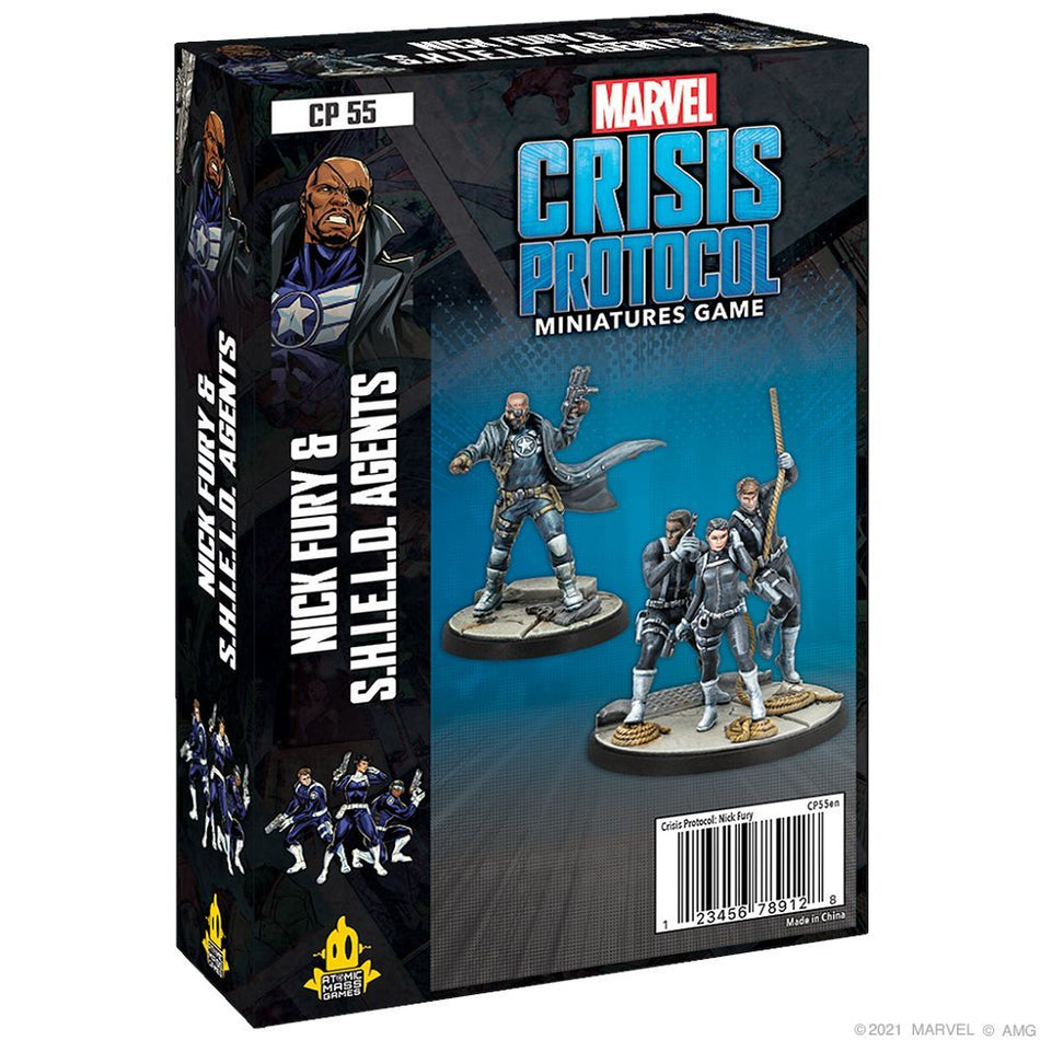 Marvel Crisis Protocol Nick Fury & S.H.I.E.L.D. Agents Miniatures Atomic Mass Games   