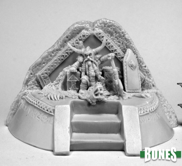 Reaper Miniature Bones Dwarf King on Throne (77570) Home page Other   