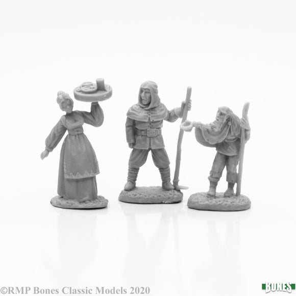 Reaper Miniature Bones Townsfolk I (3) (77665)  Other   