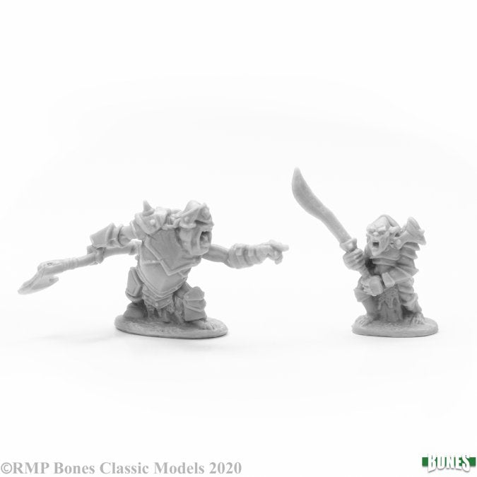 Reaper Miniatures Armored Goblin Leaders (2) (77678) Miniatures Reaper Miniatures   