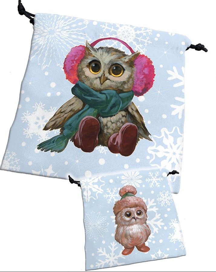 Dice Bag: Festive Owls  Steve Jackson Games   