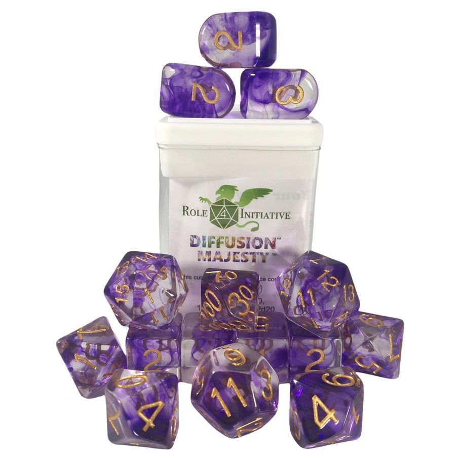 15-Set Diffusion Majesty Dice Role 4 Initiative