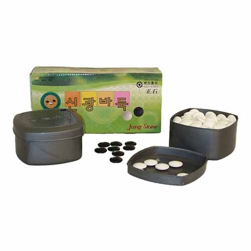 GO - 7mm Glass Bi-convex Stones with Bowls Board Games WorldWise Imports   