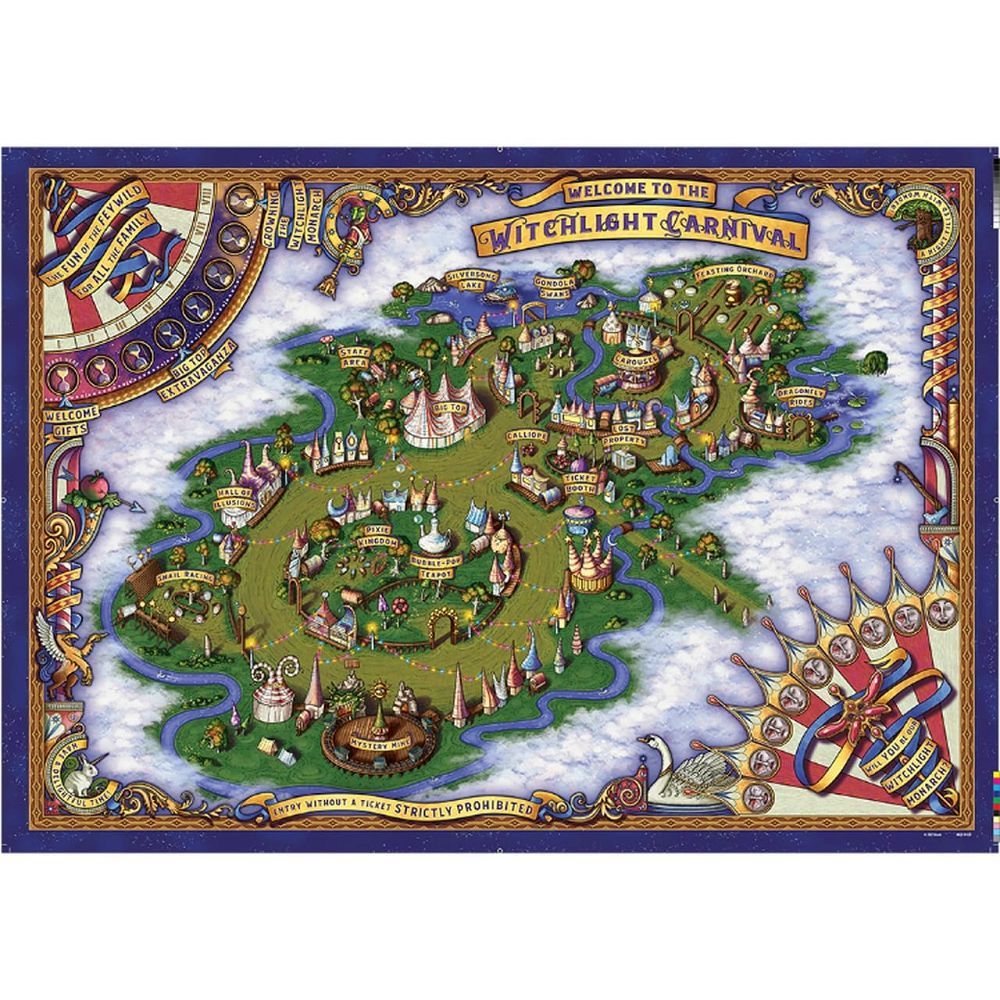 D&D Icons of the Realms The Domain of Prismeer and The Witchlight Carnival Wall Map (89203) RPG Maps WizKids   