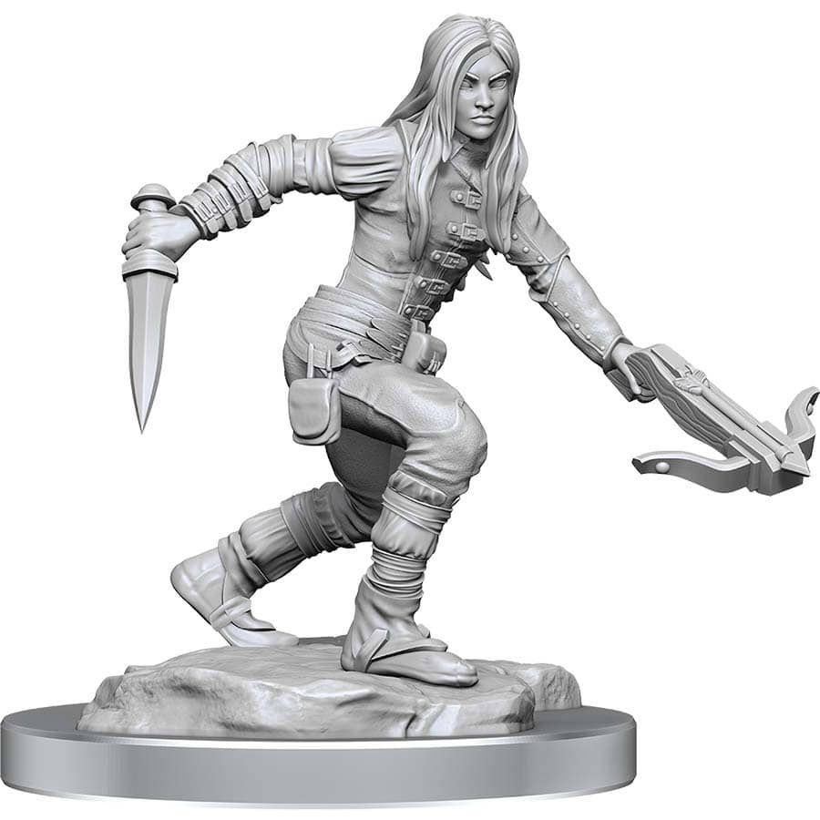 Wizkids Dungeons & Dragons Nolzur’s Marvelous Miniatures Female Half-Elf Rogue (90485) Miniatures WizKids   