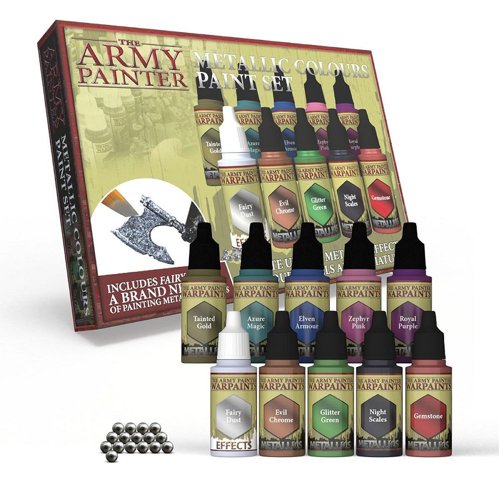 The Army Painter Metallics Colour Set Paints Army Painter   