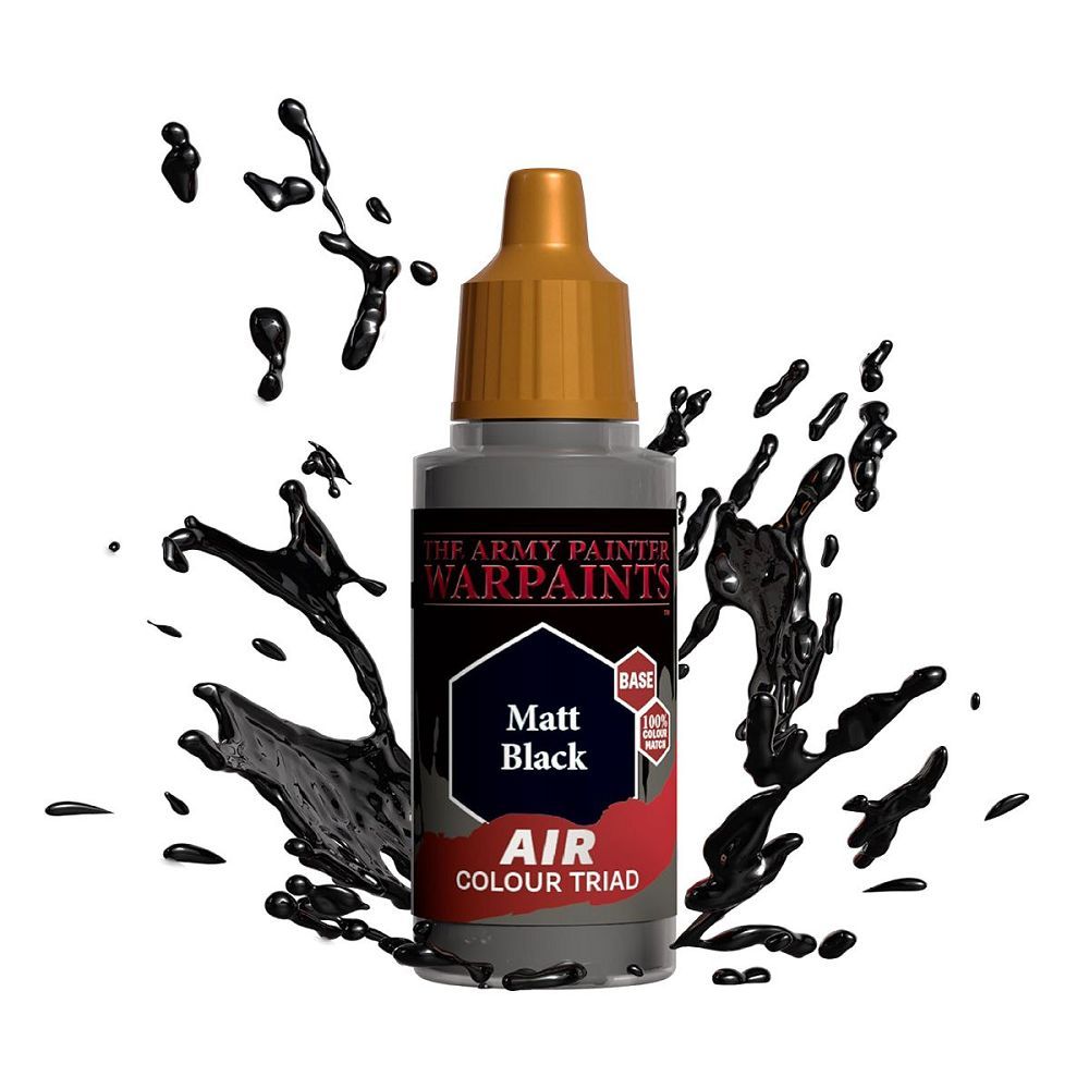 Warpaint AIR Matt Black Paints Army Painter   