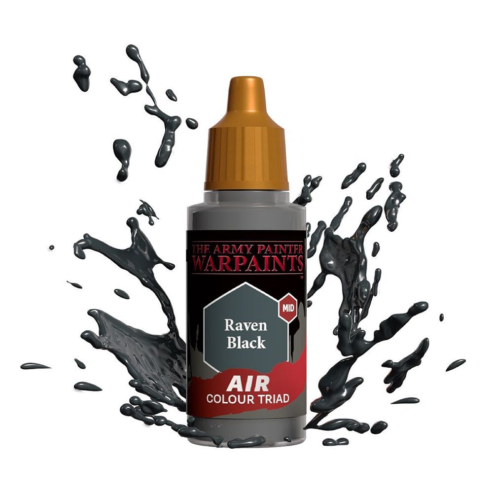 Warpaint AIR Raven Black Paints Army Painter   