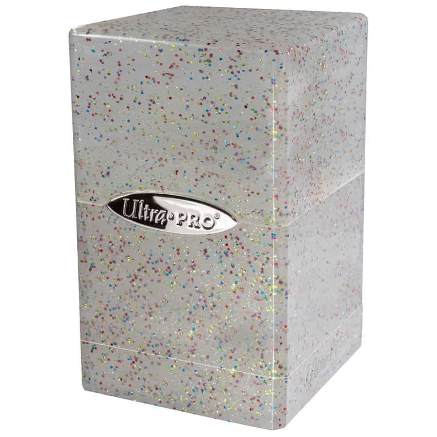 Deck Box Satin Tower Glitter Clear Supplies Ultra Pro   
