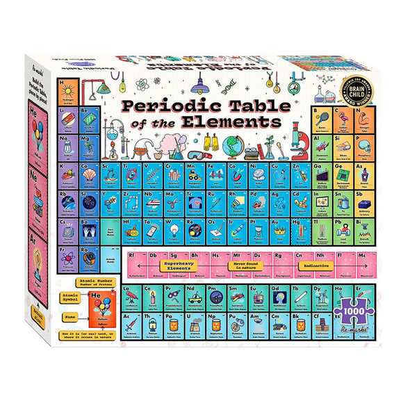 Puzzle 1000pc Periodic Table  Common Ground Games   