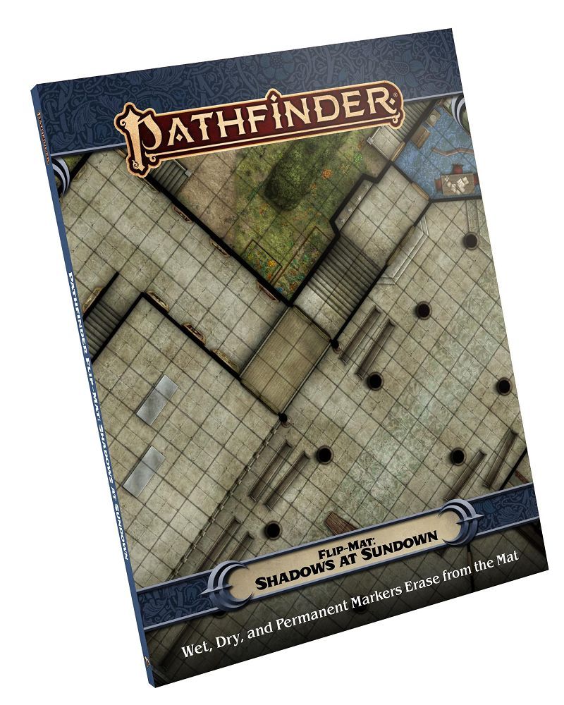 Pathfinder 2e Flip Mat: Shadows at Sundown RPG Maps Paizo   