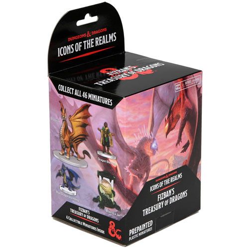 Dungeons & Dragons: Icons of the Realms Set 22 Fizban's Treasury of Dragons Standard Booster Miniatures WizKids   