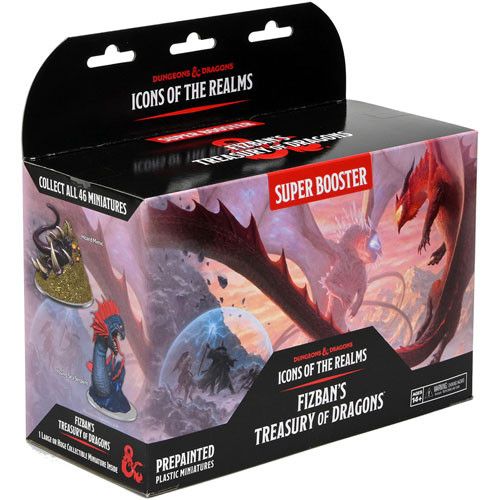 Dungeons & Dragons: Icons of the Realms Set 22 Fizban's Treasury of Dragons Super Booster Miniatures WizKids   