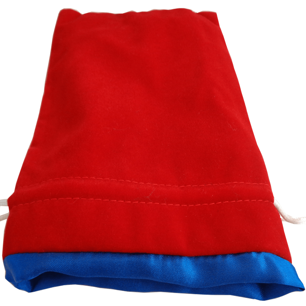 Metallic Dice Games Large Red/Blue Velvet Dice Bag Supplies FanRoll by Metallic Dice Games
