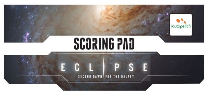 Eclipse 2nd Dawn Scoring Pad Board Games Lautapelit