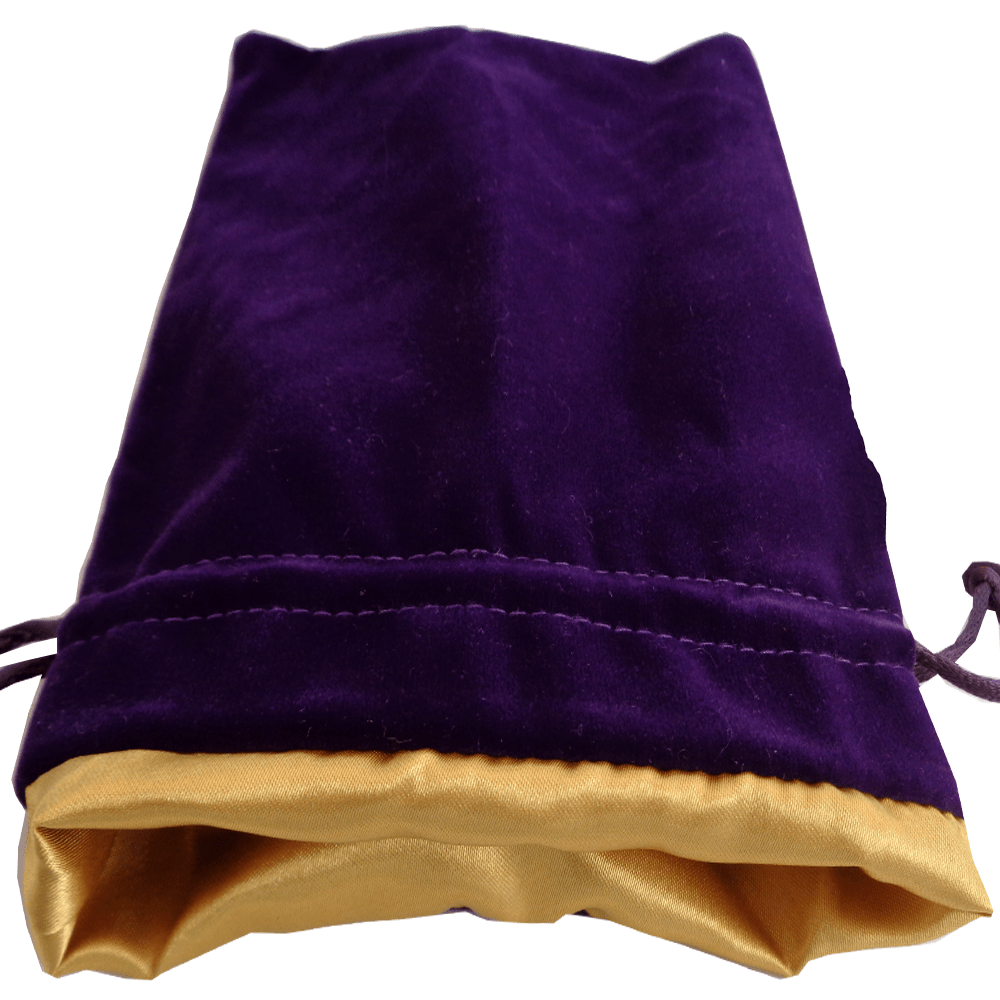 Metallic Dice Games Small Purple/Gold Velvet Dice Bag Supplies FanRoll by Metallic Dice Games
