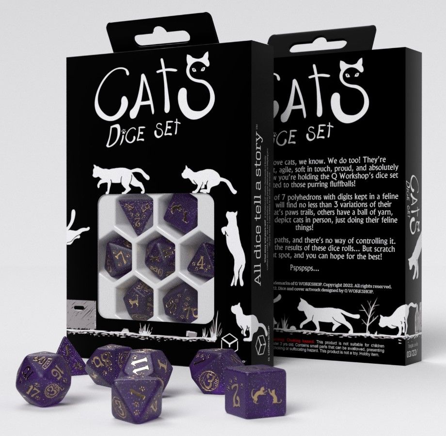 Purrito 7-set Cats Dice Dice Q Workshop