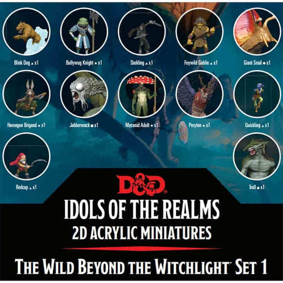 D&D Idols of the Realms 2D Miniatures Wild Beyond the Witchlight Set 1  WizKids   