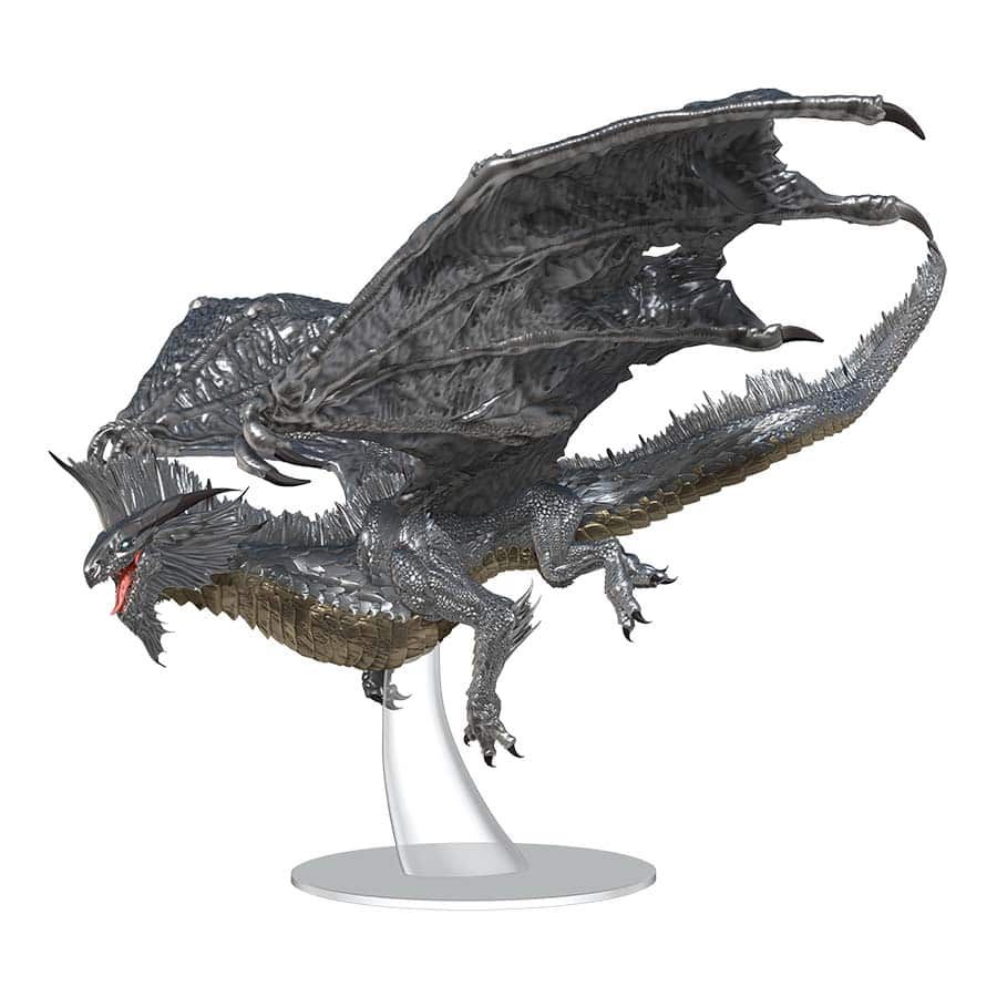 Premium Adult Silver Dragon Miniature Miniatures WizKids