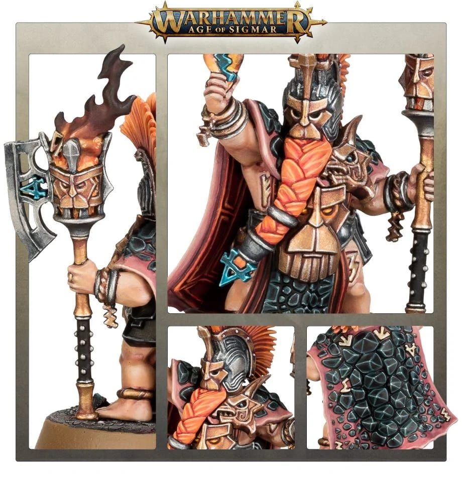 Age of Sigmar Fyreslayer Auric Flamekeeper Miniatures Games Workshop   