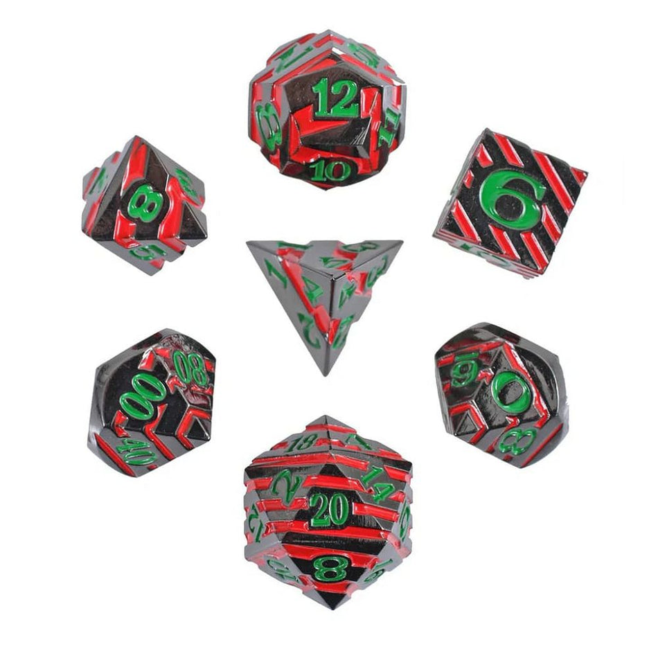 7ct Orcish Forged Metal Dice Dice Forged Dice Co