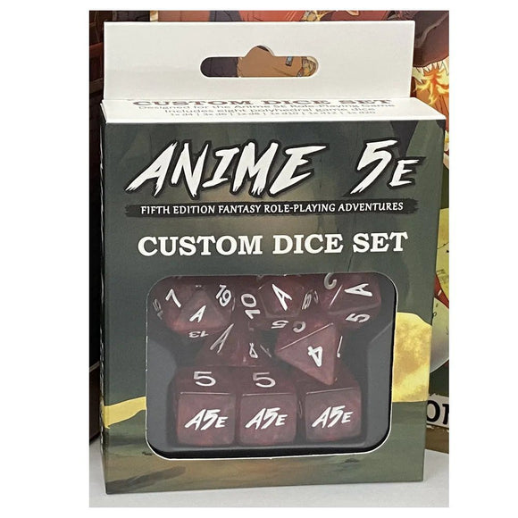 D&D Anime 5E Dice Set 8pc Dice Japanime Games