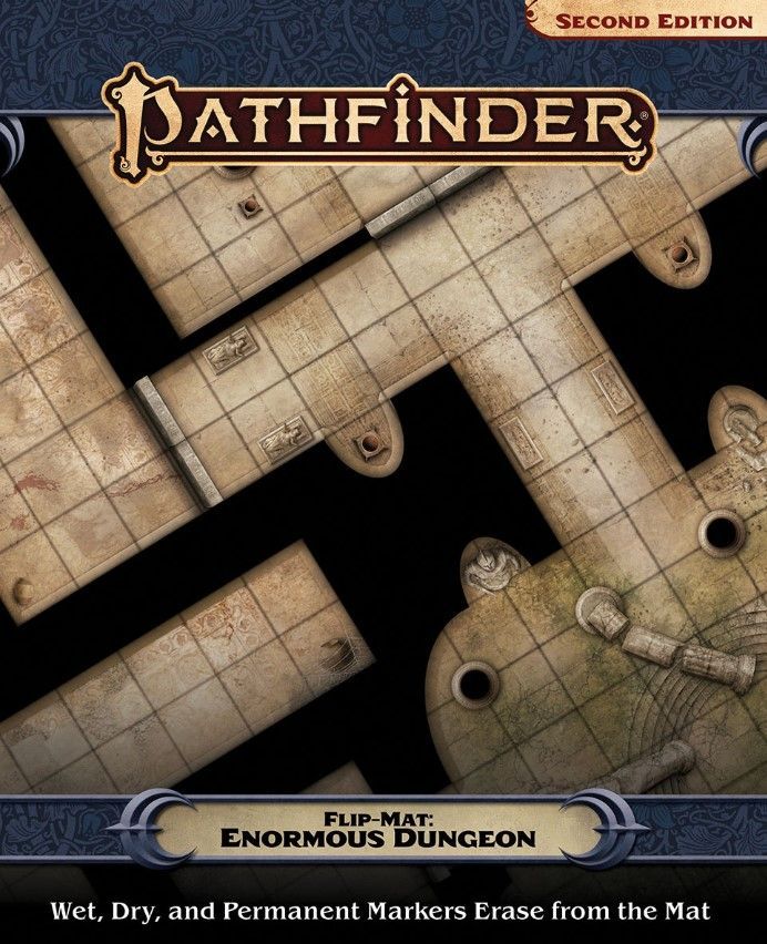 Pathfinder 2e Flip Mat: Enormous Dungeon RPG Maps Paizo   