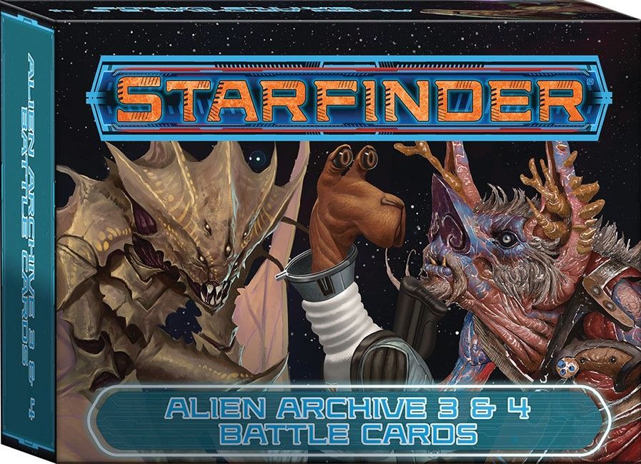 Starfinder Alien Archive 3 & 4 Battle Cards Supplies Paizo